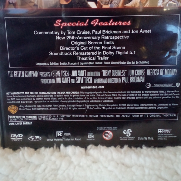 DVD - R - Risky Business - Picture 3 of 3